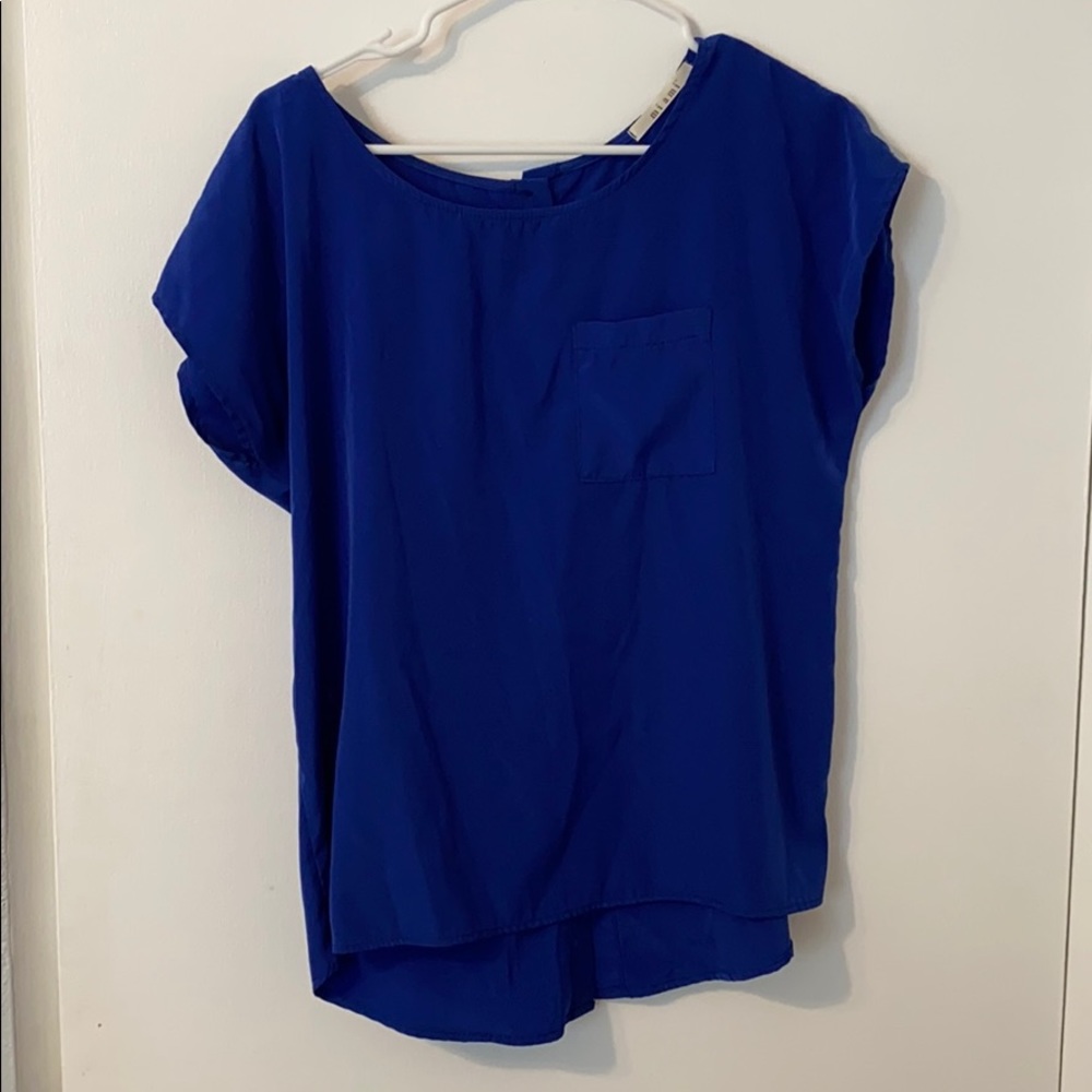 Short Sleeve Blue Shirt
